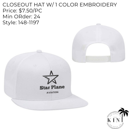 Closeout Hats