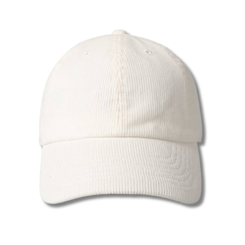 Corduroy Hat - White