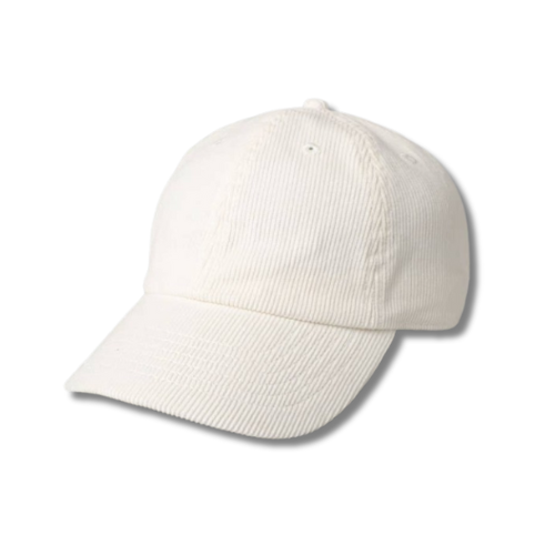 Corduroy Hat - White
