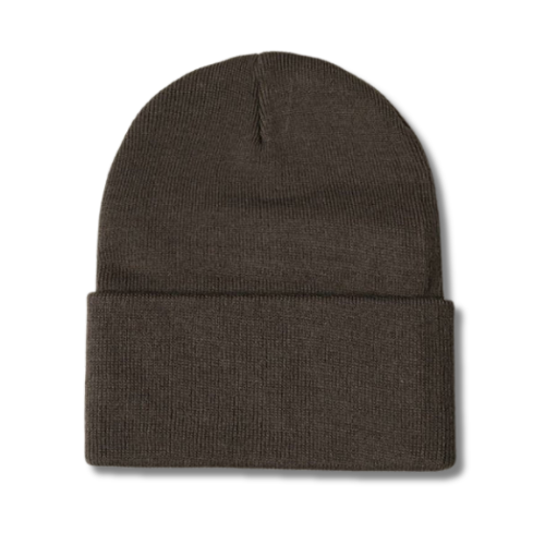 Foldover Beanie - Charcoal