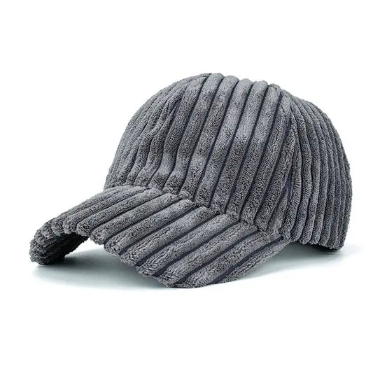 Puff Corduroy Hat - Dark Grey