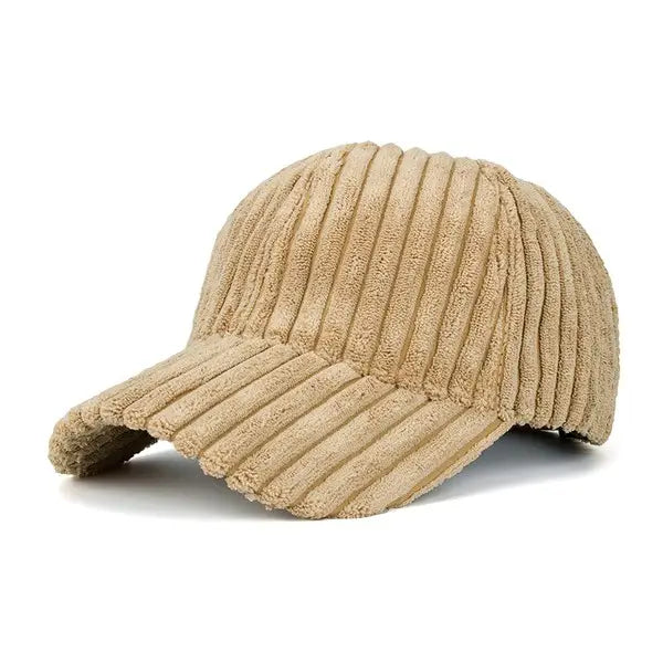Puff Corduroy Hat - Khaki