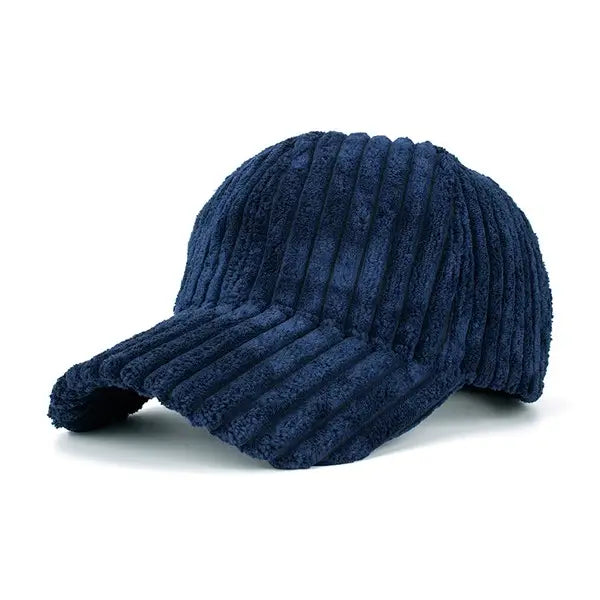 Puff Corduroy Hat - Navy