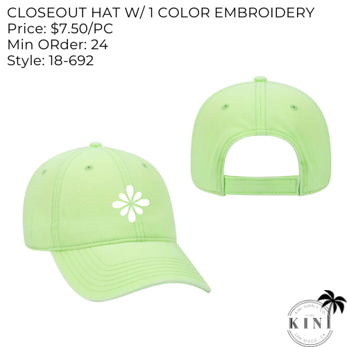 Closeout Hats