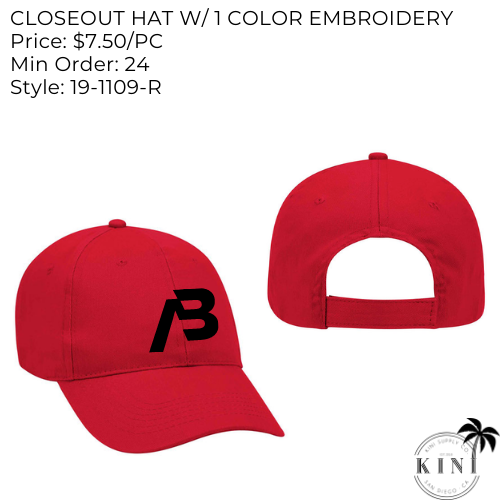 Closeout Hats
