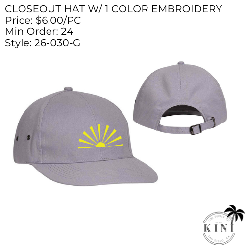 Closeout Hats