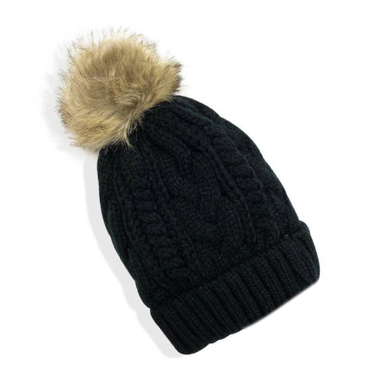 Puff Beanie - Black