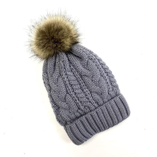 Puff Beanie - Dark Grey