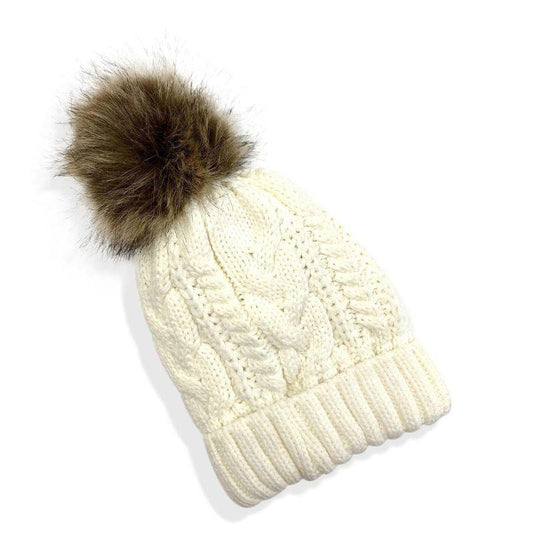Puff Beanie - Ivory