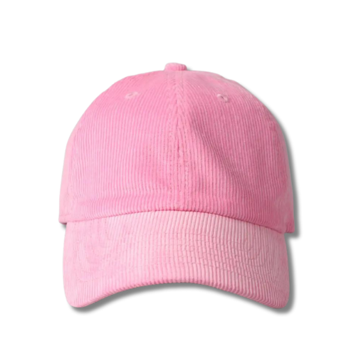 Corduroy Hat - Light Pink