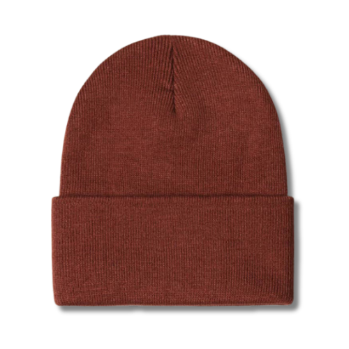 Foldover Beanie - Brick