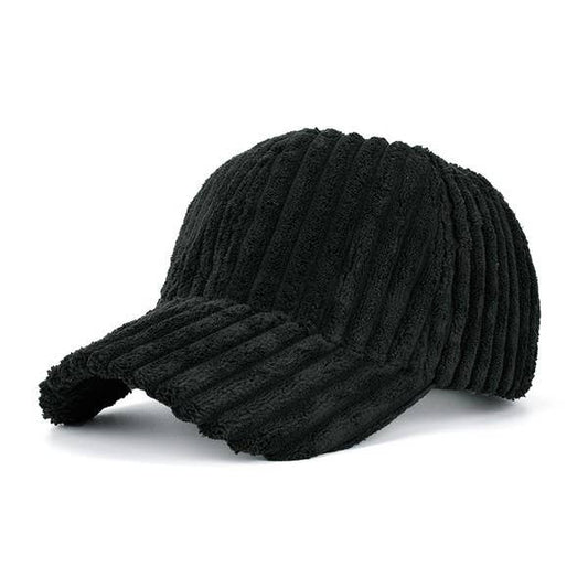 Puff Corduroy Hat - Black