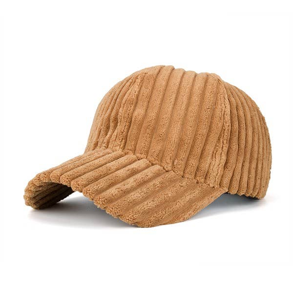 Puff Corduroy Hat - Ginger