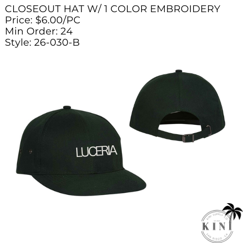 Closeout Hats