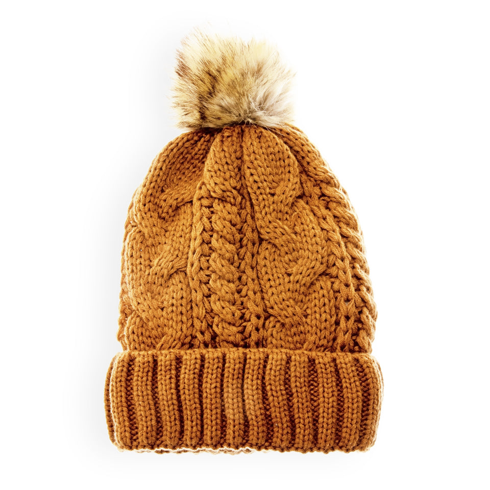 Puff Beanie - Chestnut