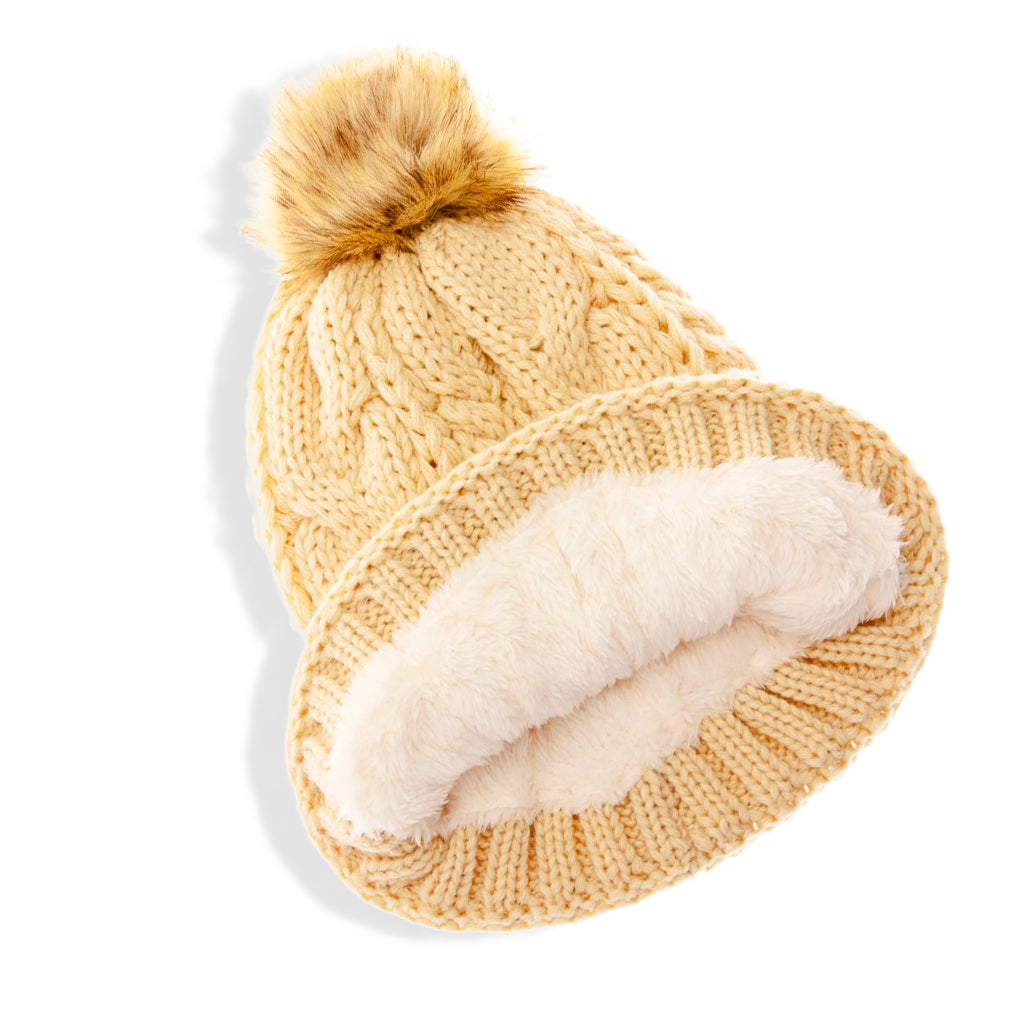 Puff Beanie - Beige