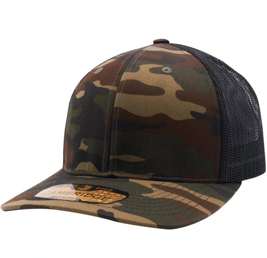 Mesh Trucker Hat - Camo - Green