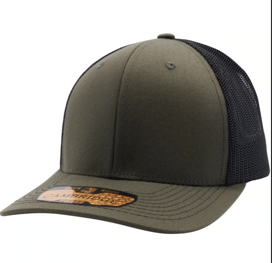 Mesh Trucker Hat - Olive/Black