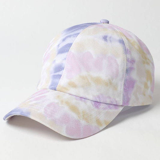 Tie Dye Print Dad Hat - Purple